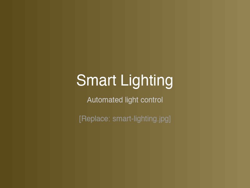 Smart Lighting